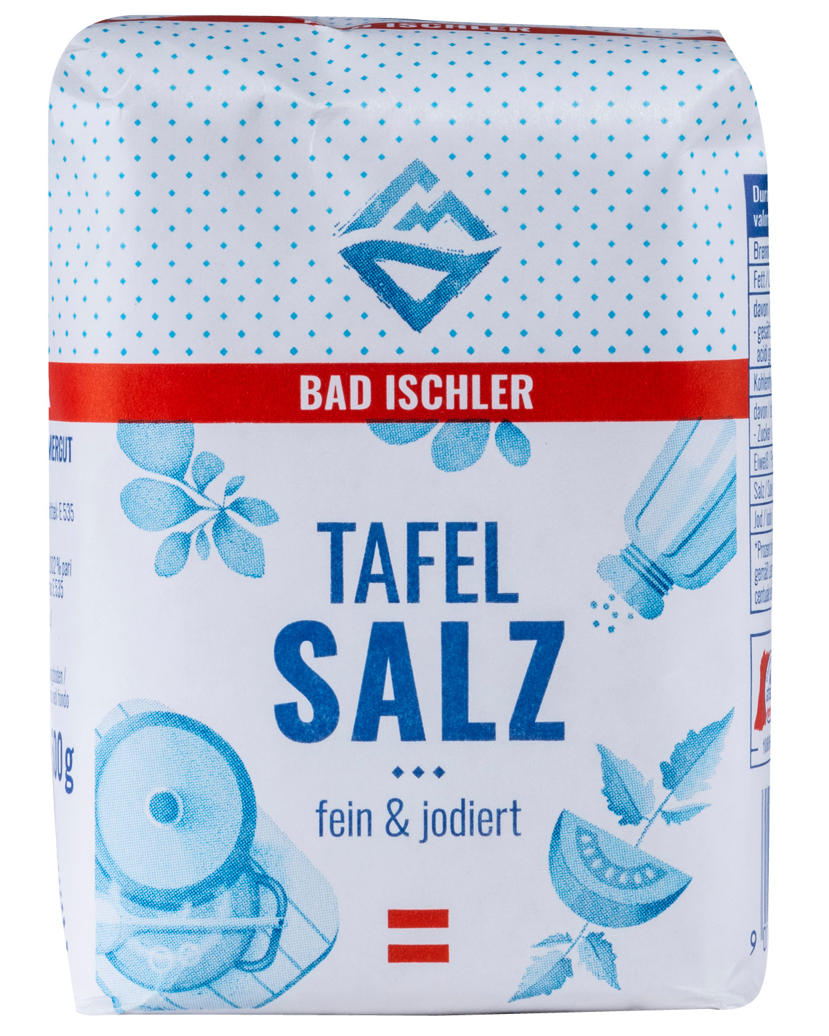 BAD ISCHLER table salt fine & iodised 500g